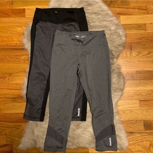 2 pair! Reebok leggings. XS